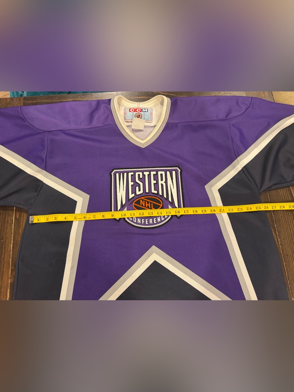 Vintage CCM NHL Western Conference All-Star Hockey Jersey Made in Canada Size XL - Picture 6 of 8